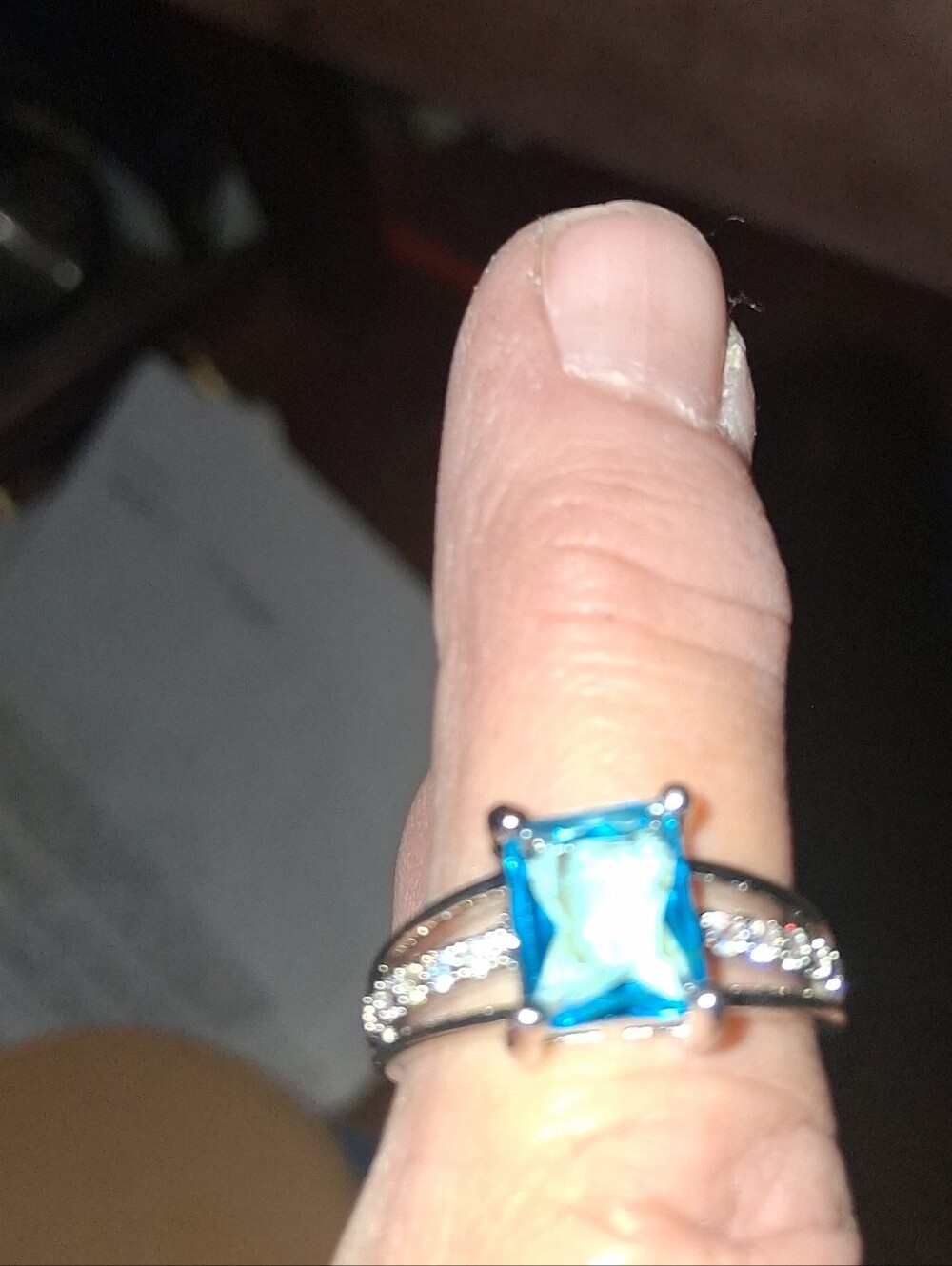 Aquamarine And Crystals Sterling